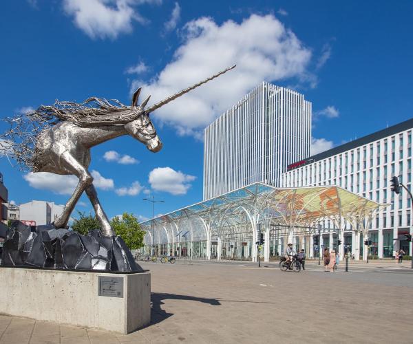 Unicorn Monument Near unicorn stable